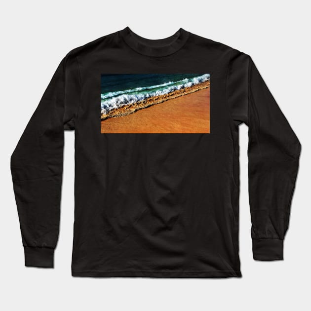 crashing waves Long Sleeve T-Shirt by KylePrescott